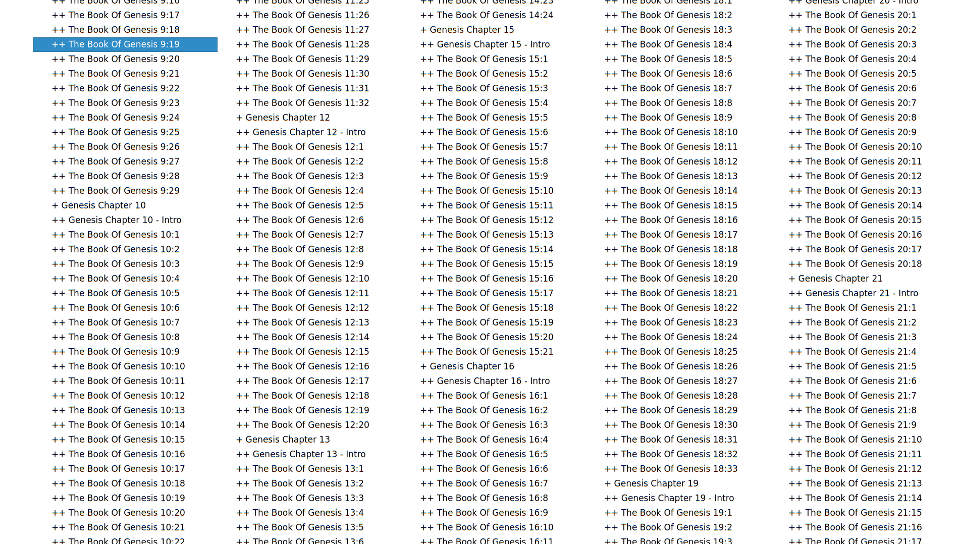 VLC chapters popup covers the entire and is cut off